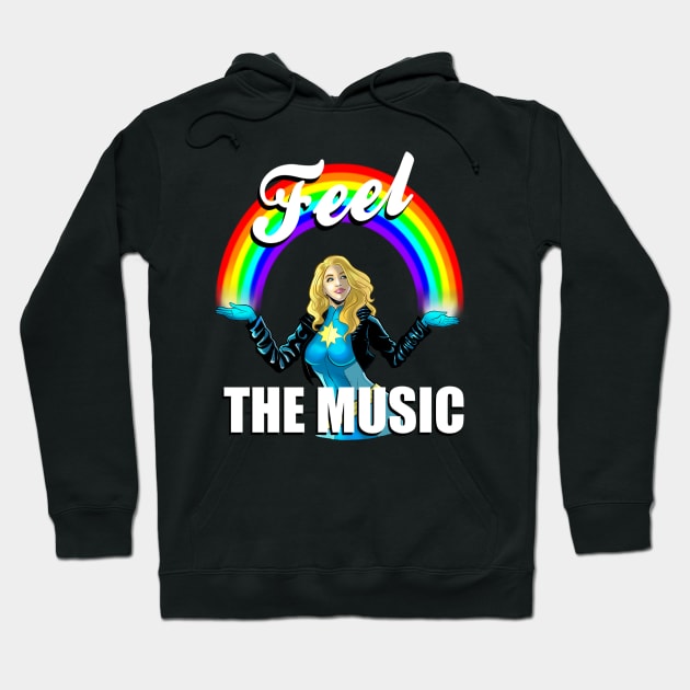 Astonishing Dazzler Feel the Music Hoodie by sergetowers80